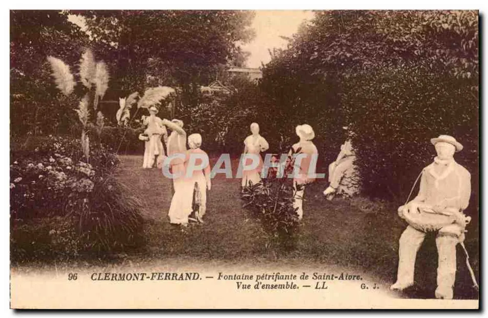 Clermont-Ferrand — Versteinerte Quelle von Saint-Aiore — Gesamtansicht — G. J. - Vorderseite