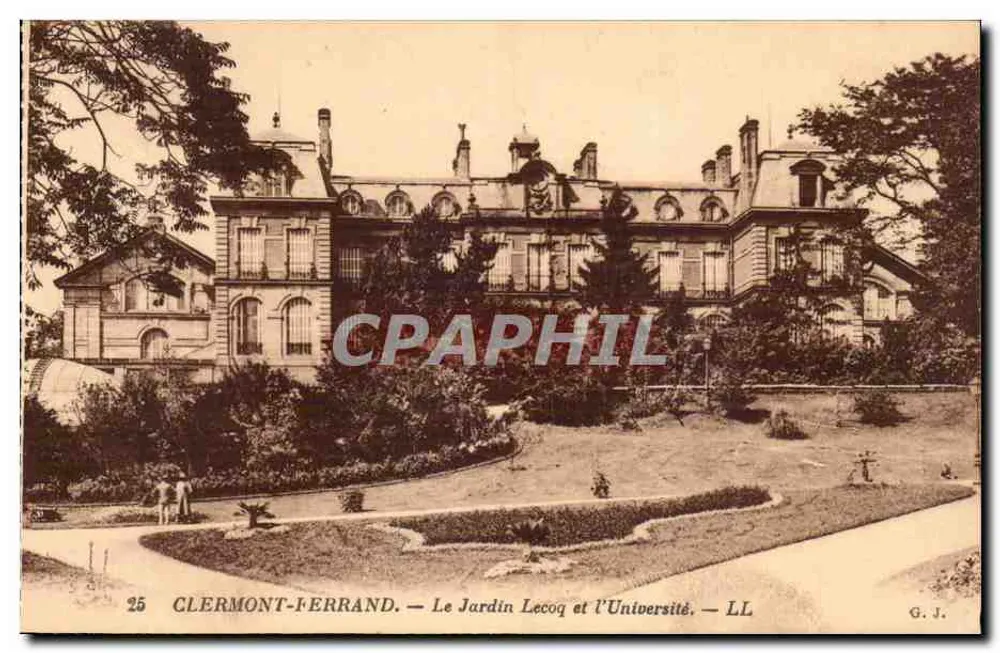 Clermont-Ferrand — Le Jardin Lecoq und die Universität — LL - Vorderseite