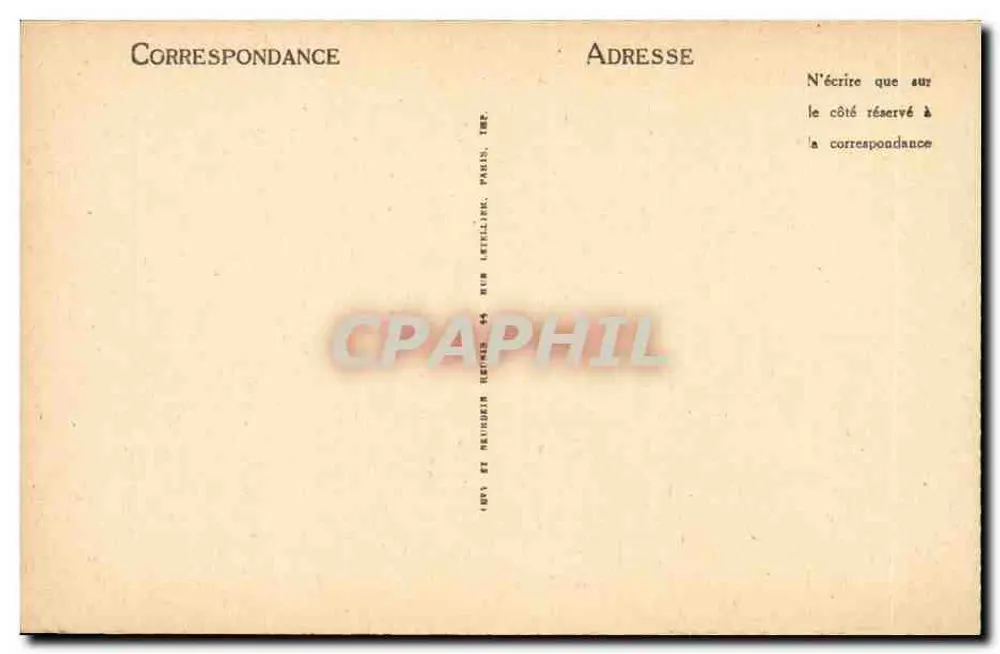 Clermont-Ferrand — Rue des Gras und die Kathedrale — G. J. n° 110 - Rückseite