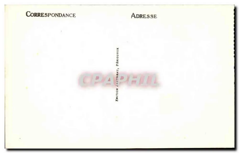 Périgueux — Ruínas do Castelo Barrière — Edição Nautureau, Périgueux - Verso