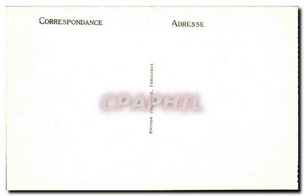 Périgueux — A Rue Neuve — Edição Jaureux - Verso