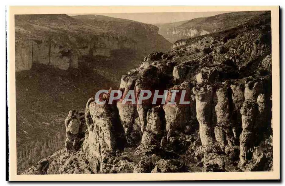Gorges do Tarn — O Cañon da Jonte — Les Éditions d'Art Vigné, Paris - Frente