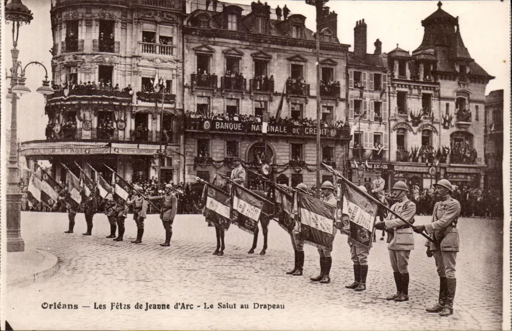 Orléans — Die Feierlichkeiten Joan von Arc — Der Gruß zum Fahnen - Vorderseite