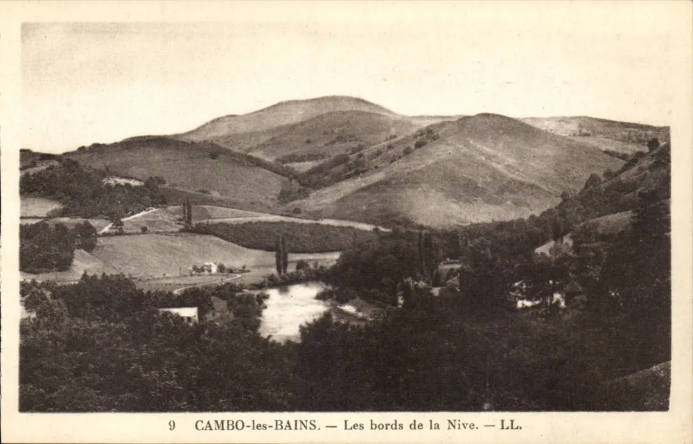 Cambo-les-Bains — As margens da Nive — LL. - Frente