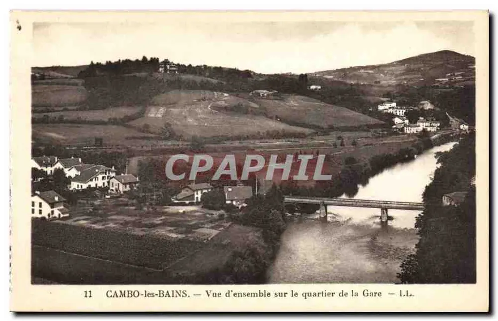 CAMBO-les-BAINS — Überblick über das Gare-Viertel — LL. - Vorderseite