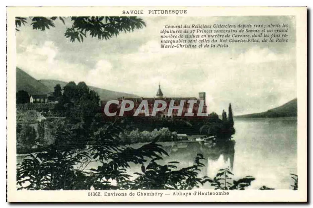 Arredores de Chambéry — Abadia de Hautecombe — Savoia pitoresca - Frente