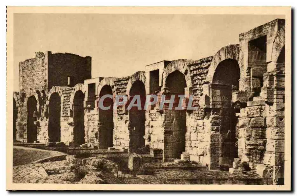 Les Arènes (detalhe) — Arles (Bouches-du-Rhône) — Éditions d'Art Martel, Paris - Frente