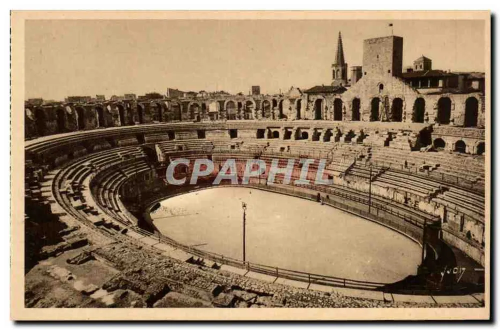 Arles — Allgemeiner Blick ins Innere der Arenen — Les Éditions d'Art Yvon, Paris - Vorderseite