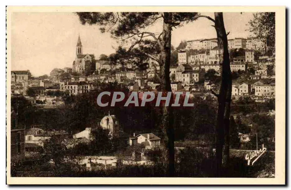 Angoustrine — Ansicht des Viertels Saint-Ausone — Künstlerische Ausgabe A. Gilbert, Soulac-sur-Mer - Vorderseite