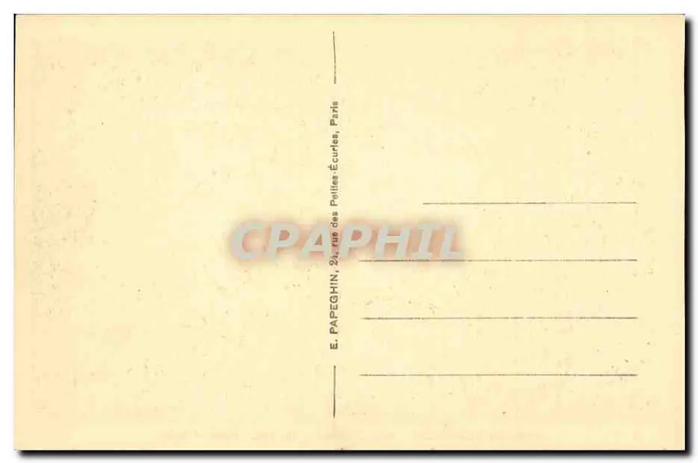 Parque de Versalhes — Banhos de Apolo — Editor E. Papeghin, Paris - Verso
