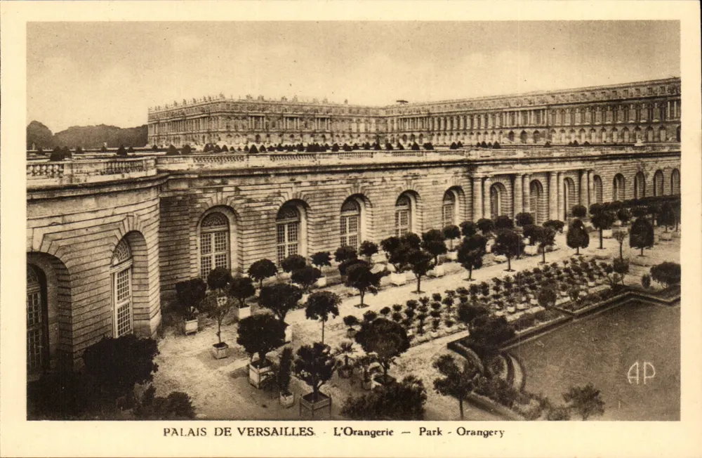 Palácio de Versalhes — A Orangerie — editor AP - Frente