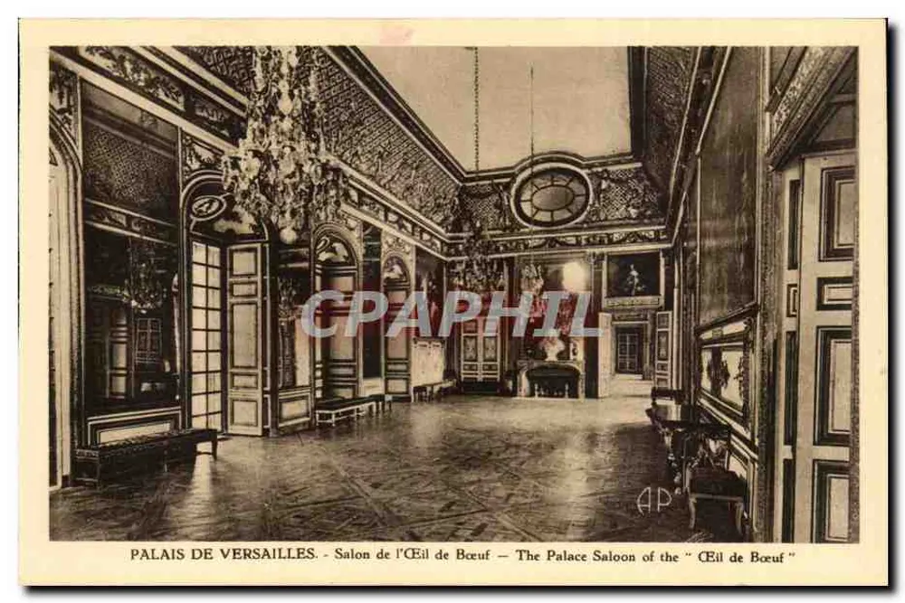 Schloss Versailles - Salon de l'Œil de Bœuf — Verlag E. Papegin, Paris - Vorderseite
