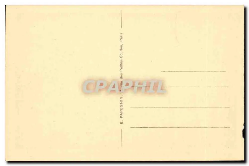 Palácio de Versalhes — Fachada — Editor E. Papeghin, Paris - Verso