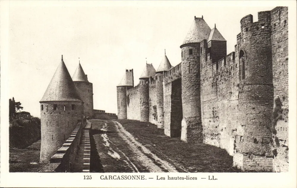 Carcassonne — As altas lices — LL. — n° 125 - Frente