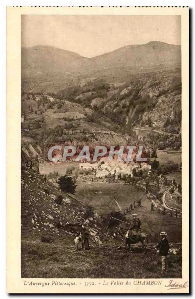 A Valle do CHAMBON — A Auvergne Pittoresque — n° 3372 — Ideal - Frente