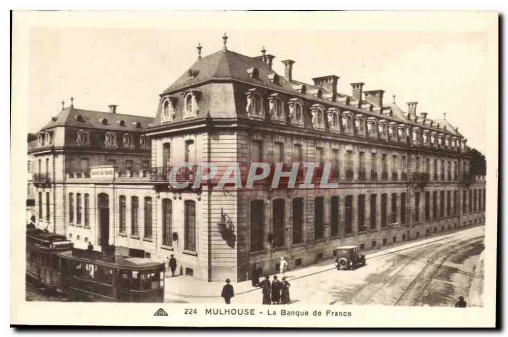 Mulhouse - Die Bank von Frankreich — Verlag A. Haas, Nr. 224 - Vorderseite