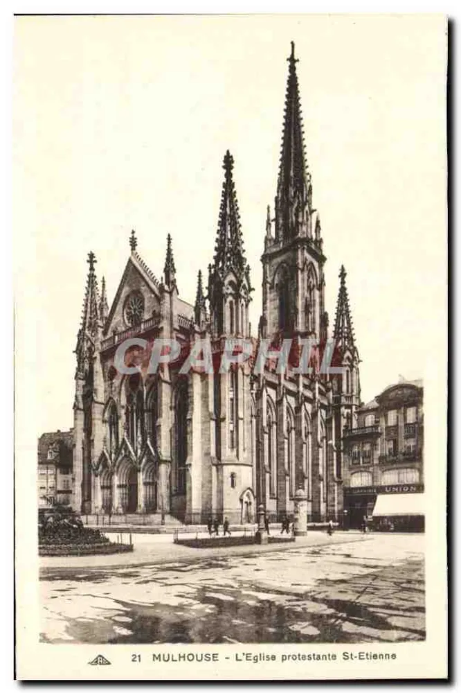 Mulhouse - A Igreja Protestante São Etienne — n° 21 - Frente