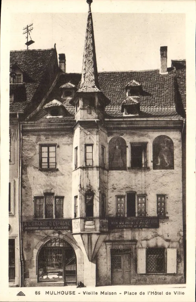 Mulhouse - Altes Haus - Rathausplatz - Vorderseite