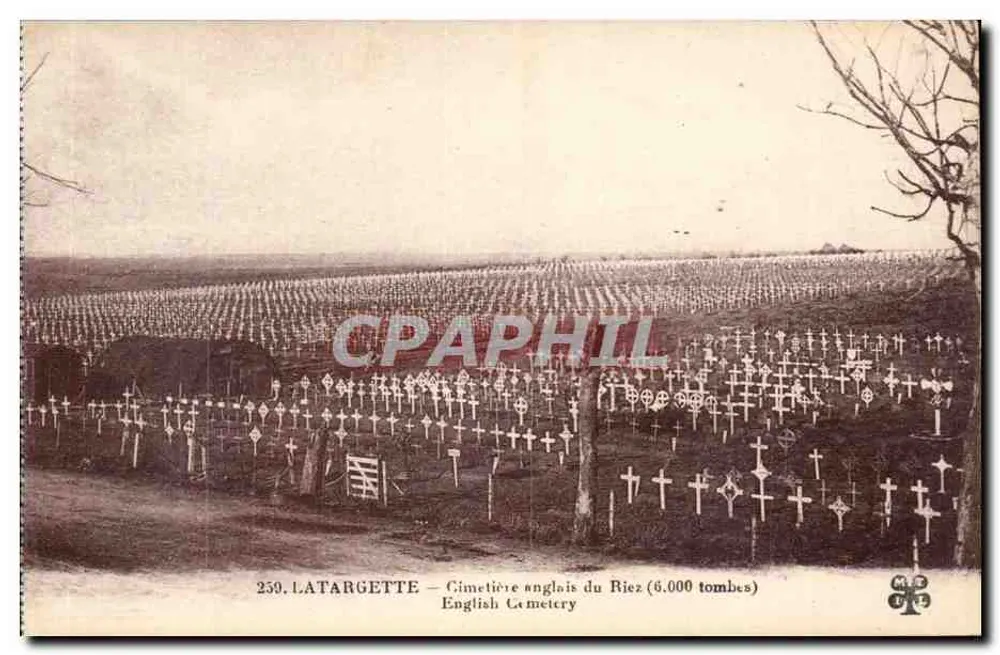 Latargette — englisches Friedhof Riez (6.000 Grabstellen) — Imprimé Illustré - Vorderseite