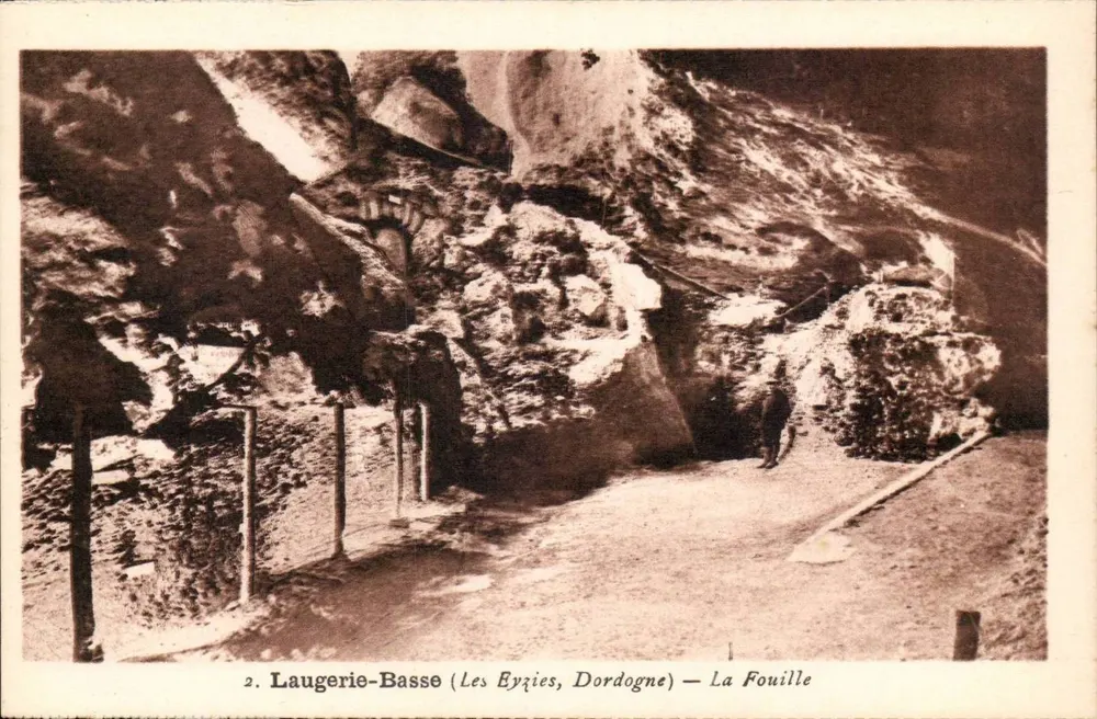 Laougerie-Basse (Les Eyries, Dordogne) — Die Ausgrabung - Vorderseite