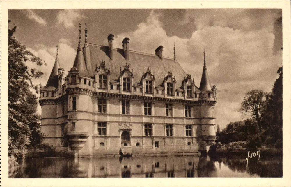 Castelo de Azay-le-Rideau — Loire — Éditions d'Art Yvon - Frente