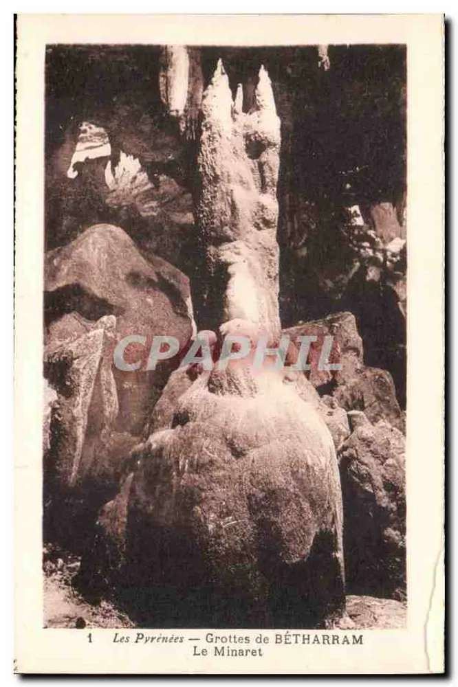 Os Pirineus — Grutas de BÉTHARRAM — O Minarete - Frente