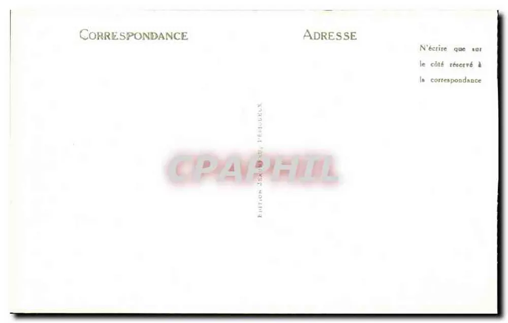 Périgueux — Interior da Basílica. A Cátedra — Edição Jaunet, Vézouze - Verso