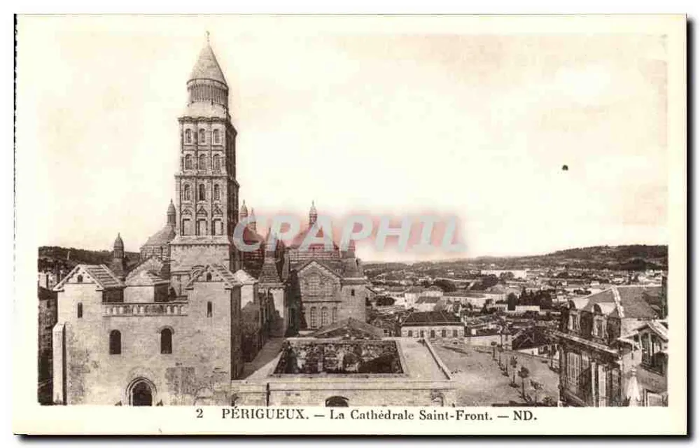 Périgueux — A Catedral Saint-Front — ND. - Frente