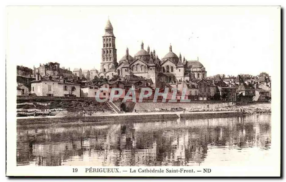 Périgueux — A Catedral Saint-Front — Edição JACQUET PÉRIGUEUX, n°19 - Frente