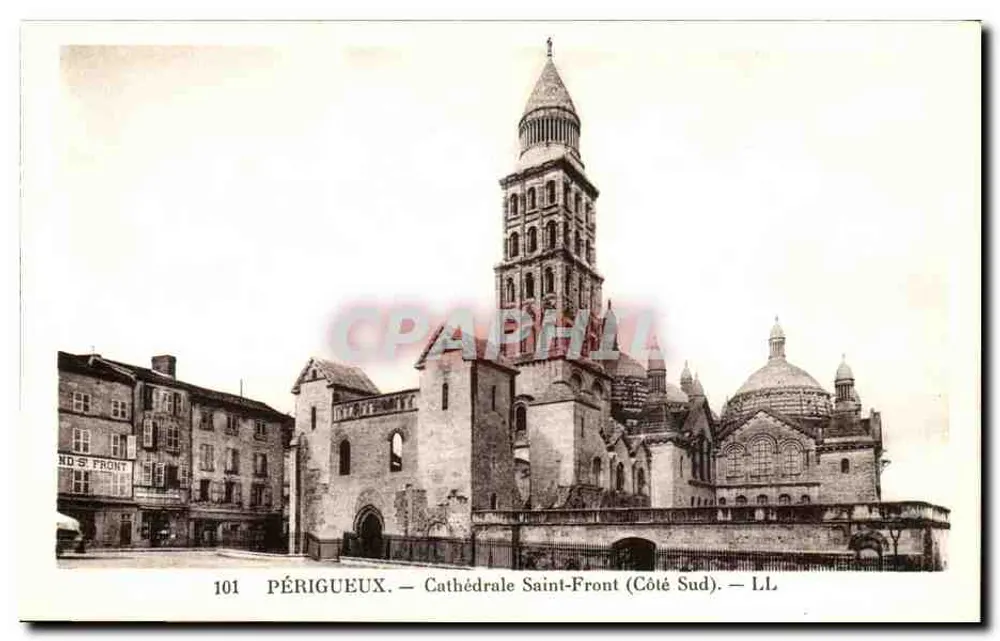 Périgueux — Catedral de Saint-Front (Lado Sul) — LL - Frente