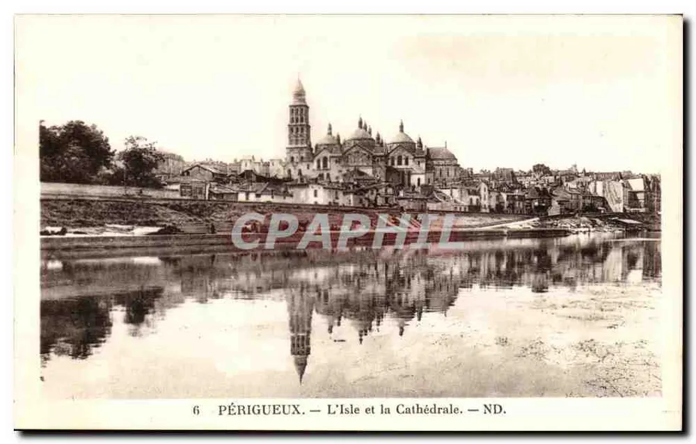 Périgueux — A Ilha e a Catedral — ND. - Frente