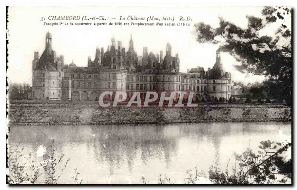 Chambord (Loir-et-Cher) — O Castelo (Mon. hist.) — R.D. — Editor Dorange, Tours - Frente