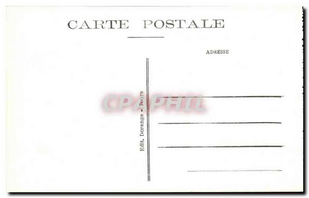 Chenonceaux (Indre-et-Loire) — O Castelo (século XV) — Lado Nordeste — R.D. - Verso