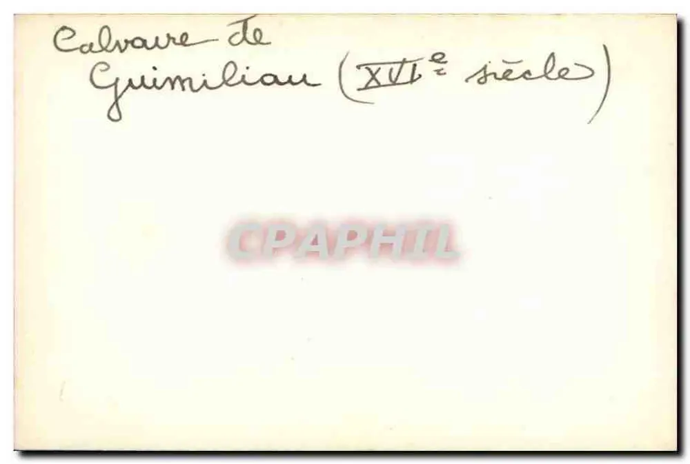 Calvaire de Grimilhiau — XVIe siècle — éditeur inconnu, n° 16 - Verso