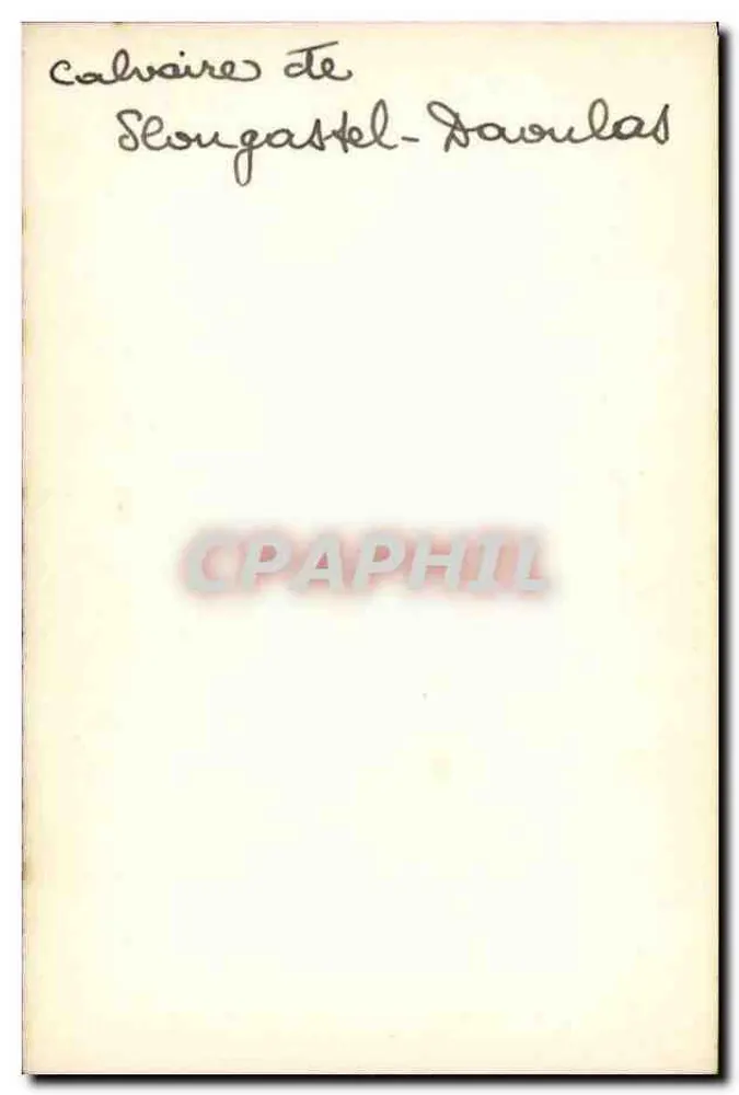 Calvaire von Stoungastel-Daoulas — unbekannter Verlag, Seriennummer nicht sichtbar - Rückseite