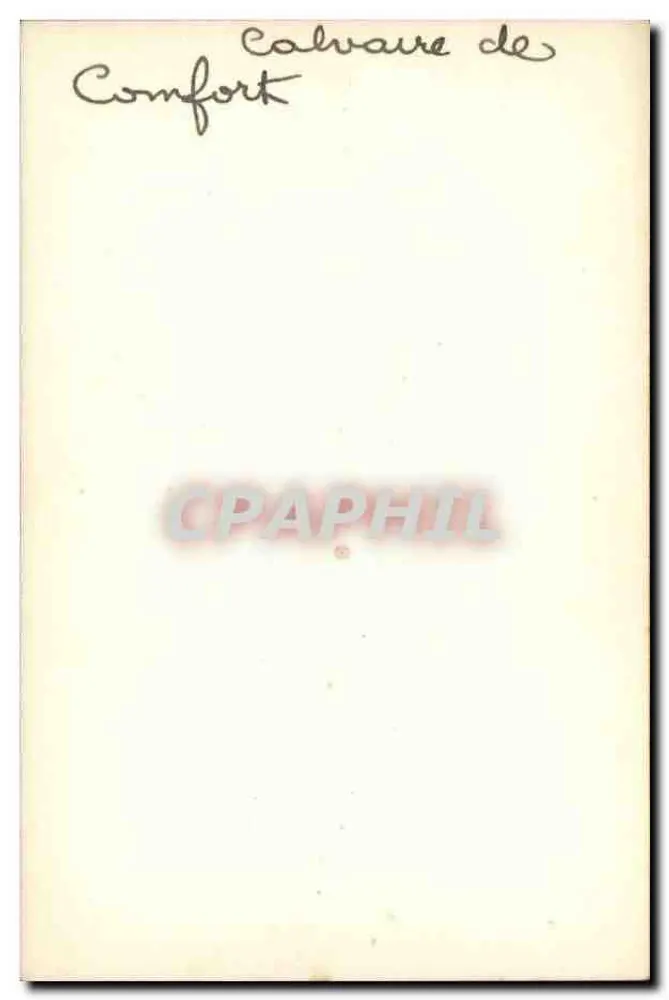 Calvaire de Comfort — n°4 - Verso