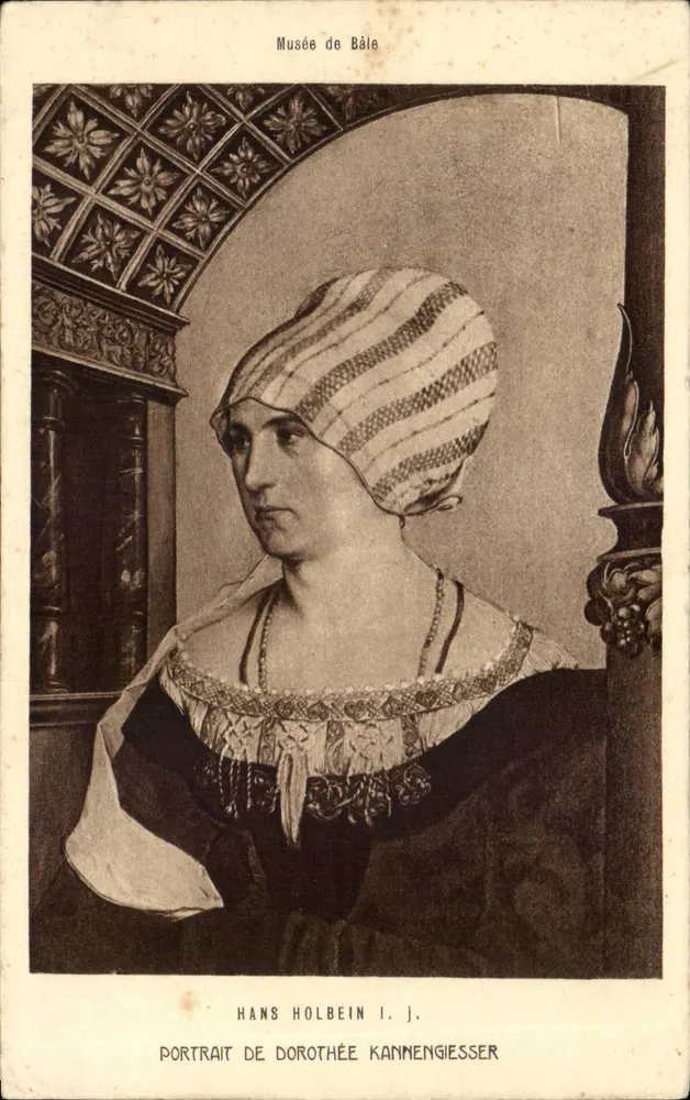 Porträt von Dorothée Kannengiesser — Hans Holbein I. J. — Museum Basel - Vorderseite