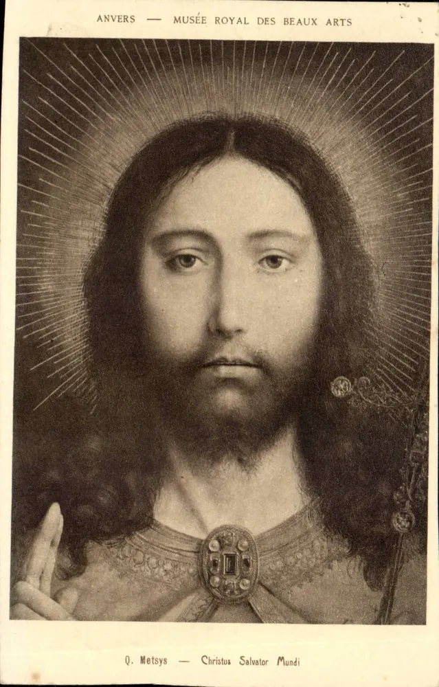Antwerpen — Königliches Museum für Kunst — Q. Metsys — Christus Salvator Mundi - Vorderseite