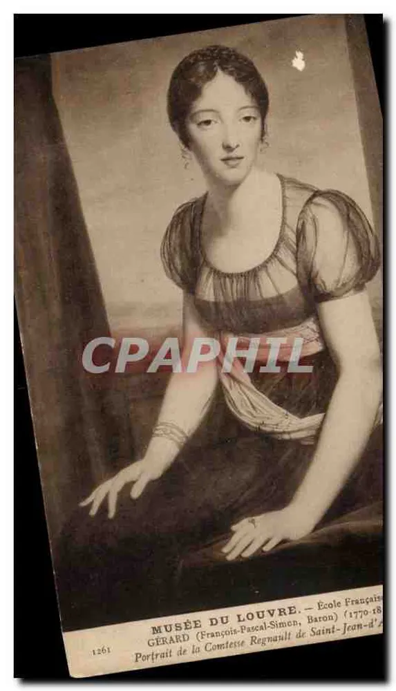 Porträt der Gräfin Regnault de Saint-Jean-d'Angély — Louvre-Museum — Französische Schule — Gérard (François-Pascal-Simon, Baron) 1770-18 - Vorderseite