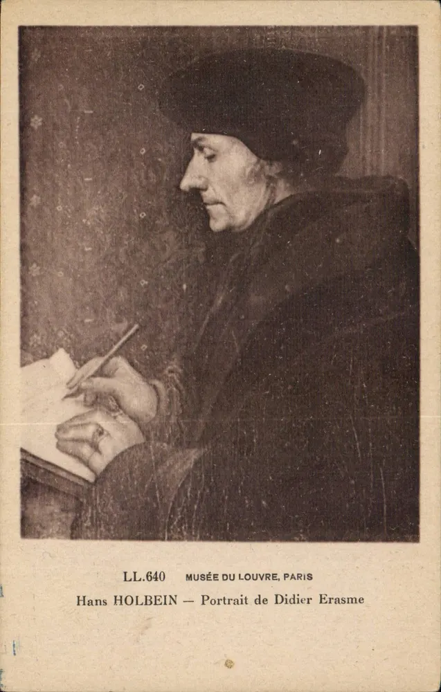 Porträt von Didier Erasme — Hans HOLBEIN — Musée du Louvre, Paris — LL.640 - Vorderseite