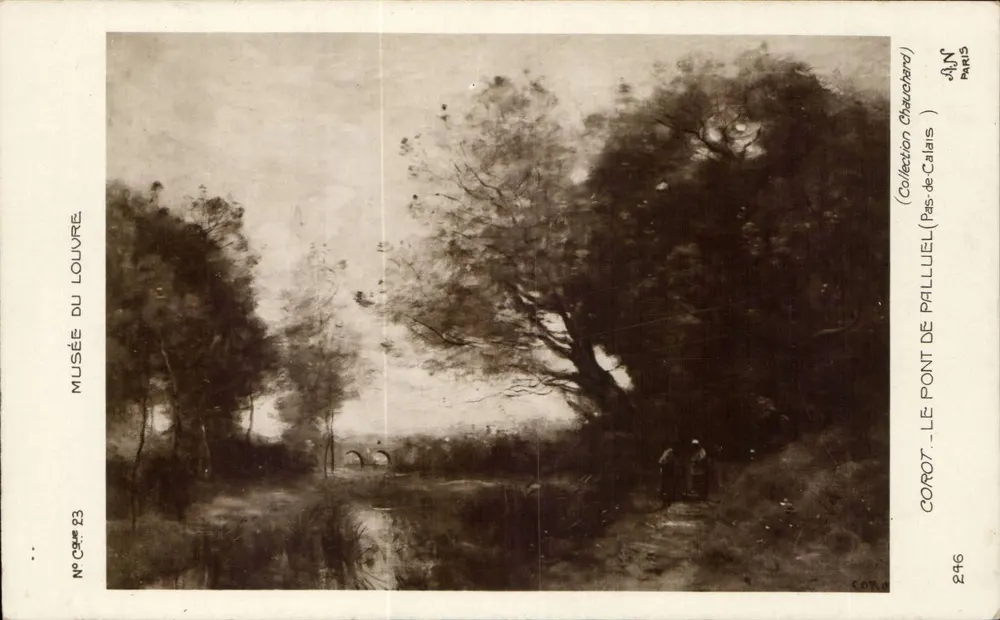 Der Brücke — Corot — Musée du Louvre — Sammlung Palluel de Palluel (Pas-de-Calais) — Fallnummer 23 - Vorderseite
