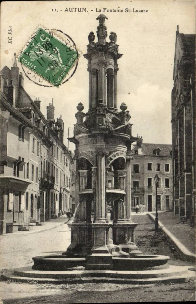 Autun - Fontaine Saint-Lazare — Verlag EC Phot, Nr. 11 - Vorderseite
