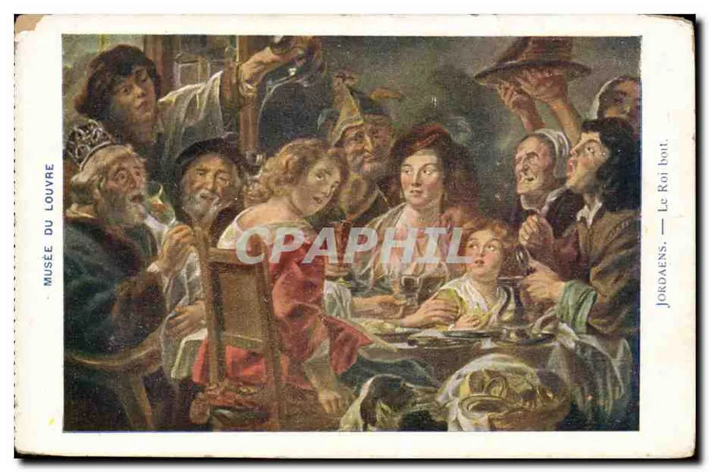 Il Re beve — Jordaens — Museo del Louvre - Recto