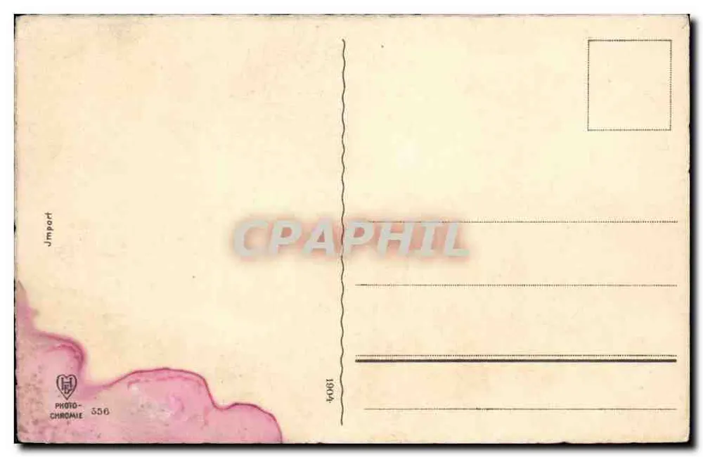 Paisagem com ciprestes — J. Import — Photo-Chrome n°556 - Verso