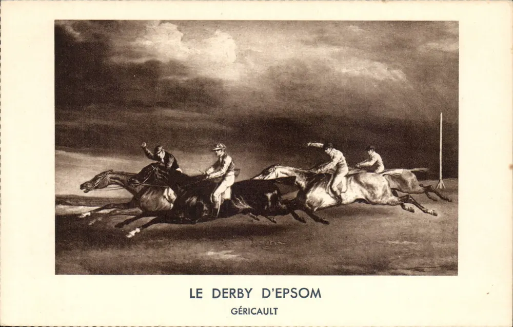 Der Derby von Epsom — Nachbildung eines Gemäldes von Géricault — Verlag Innothéra - Vorderseite