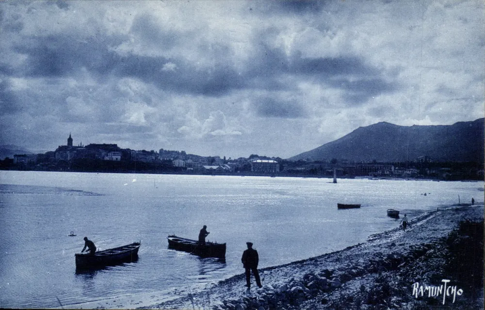 Fontarabie visto de Hendaye — Editor: Editions Artistiques Bergécin, n°87 - Frente