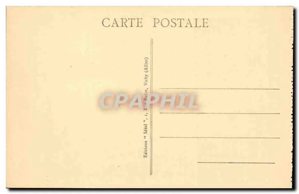 Pittoreske Auvergne — Allgemeiner Blick auf den Lac Pavin, die Monts-Dore am Horizont — Verlag Baccard - Rückseite