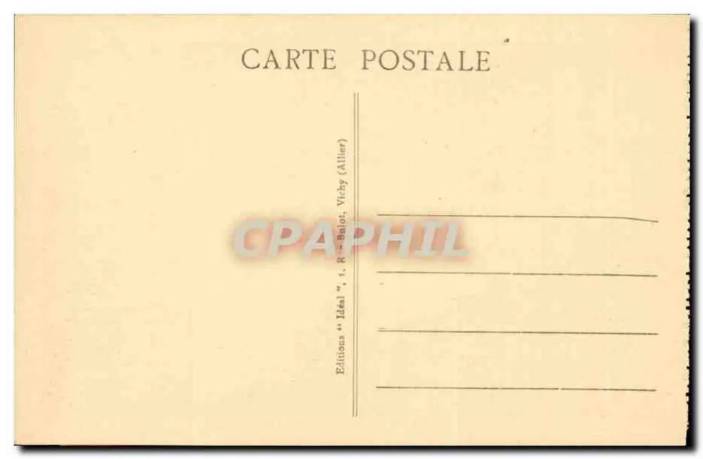 A Auvergne pittoresque — O Lago Pavin e seu Desaguadeiro — Éd. Biscard n° 3139 - Verso