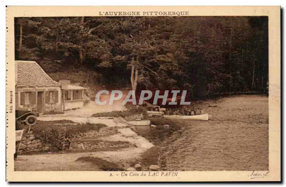 Pittoreske Auvergne — Ein Eckchen des Sees Pavin — Verlag "Idéal", Vichy (Allier) - Vorderseite