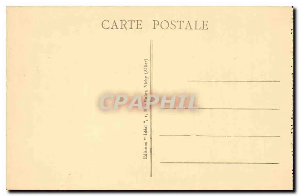 Pittoreske Auvergne — Ein Eckchen des Sees Pavin — Verlag "Idéal", Vichy (Allier) - Rückseite